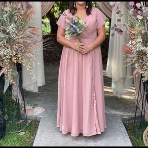 Dusty Rose Bridesmaid Dress